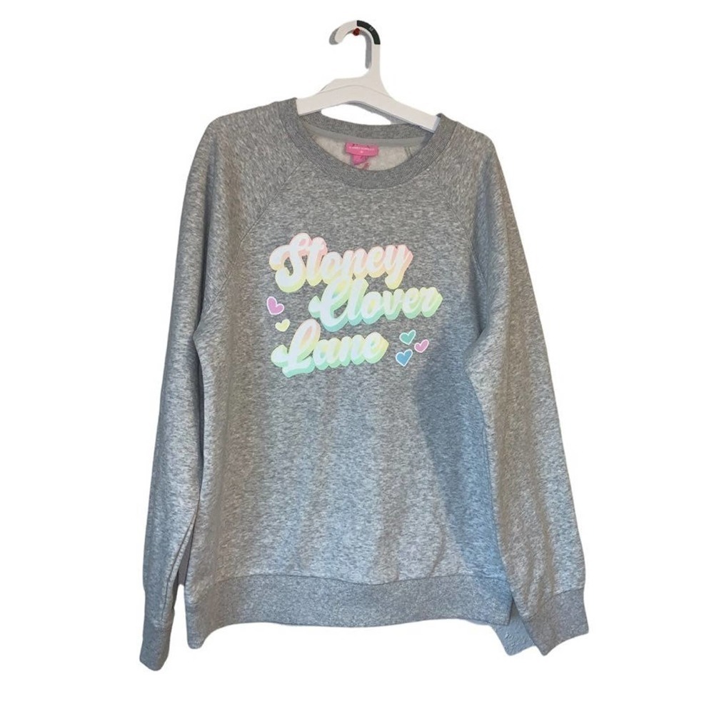NWT Stoney Clover Lane x Target Rainbow Gray Long Sleeve Sweatshirt